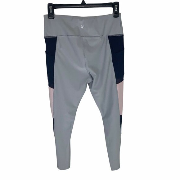 VOGO Athletics Women's M Medium Leggings Mesh Inserts Colorblock Compression Fit - Picture 4 of 5